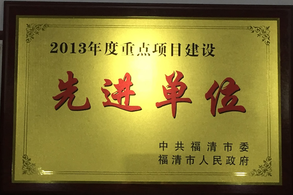 2013年度福清市重点项目建设 